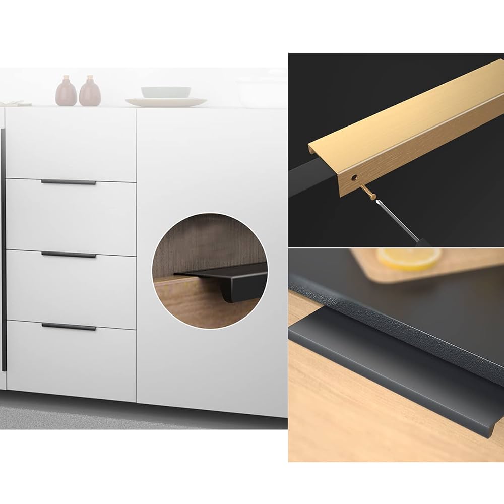 Amazon | キャビネット取っ手 隠しドアハンドル アルミ合金